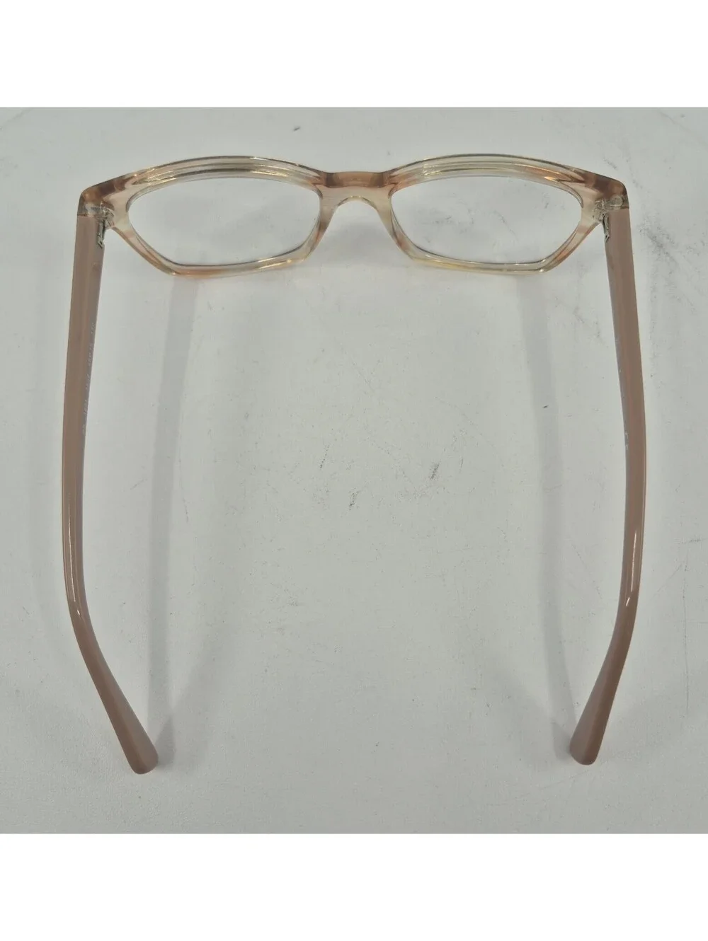 Ray-Ban RB1591 3809 Square Eyeglasses Brown Peach Clear Frames 48-16-130